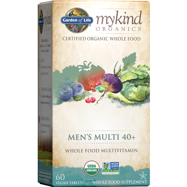 The mykind Organics Men's 40+ Multi 60 Tablets